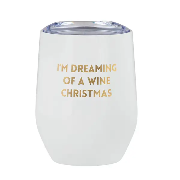 Dreaming of a Wine Christmas - Wine Tumbler