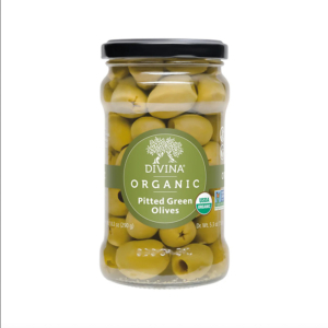 Divina Organic Pitted Green Olives